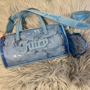 Juicy Couture Blue Transparent Women's Bag